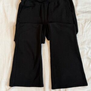 Athleta Girls Fleece Lined Flare Leggings, Black, Girls 12